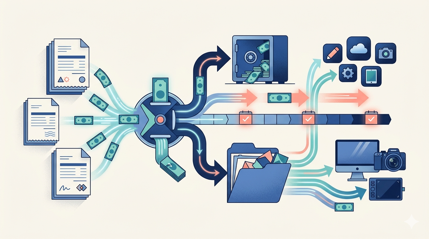 Freelance Designer Tax Guide: Client Revisions, Software Costs, and Cash Reserves for Irregular Creative Work supporting visual